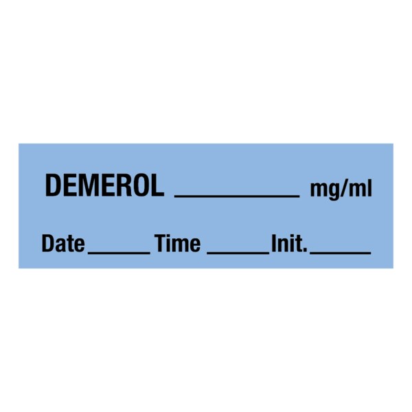 Demerol_mg/ml DTI 1/2 x 500 Blue w/Black